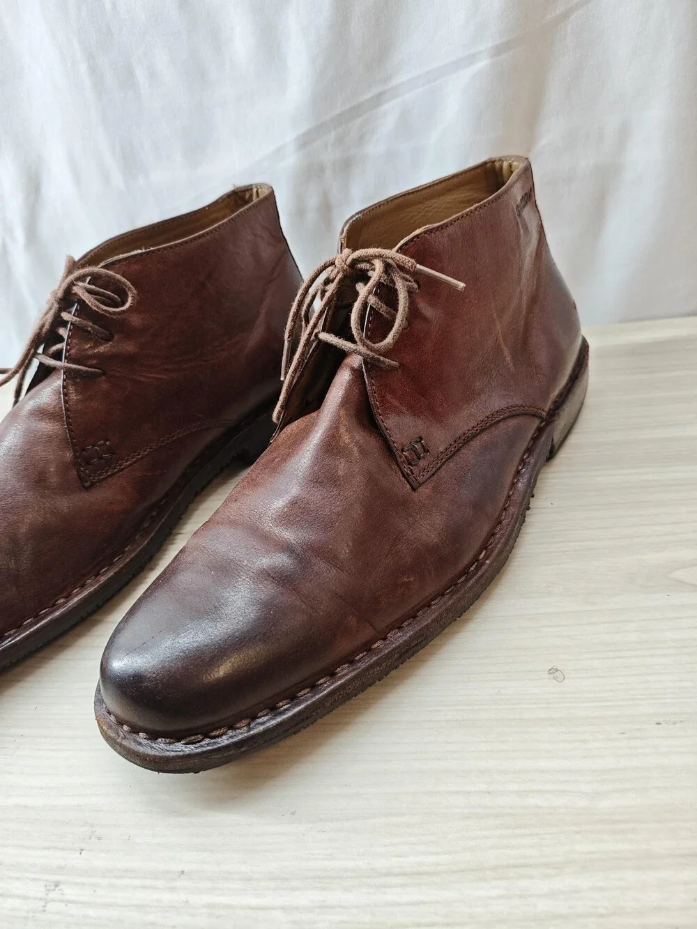 Sebago Shoes Mens Size 9.5D Leather Chukka Boots Lace Up Casual Goodyear Welt